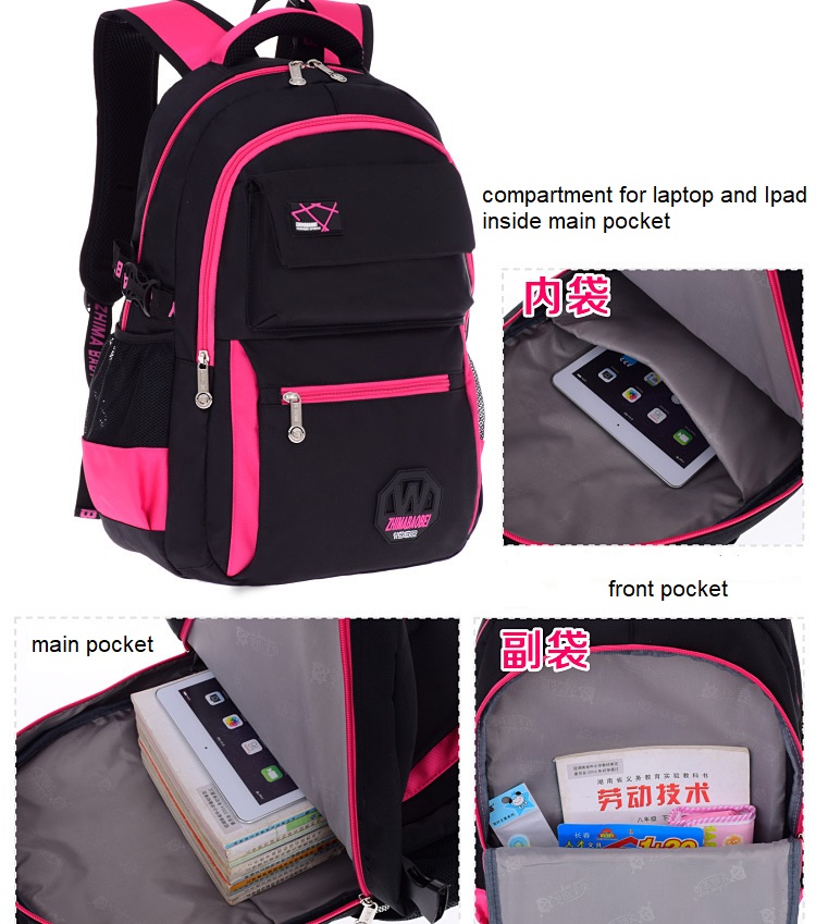 lining of teenager school bag backpack for high school
