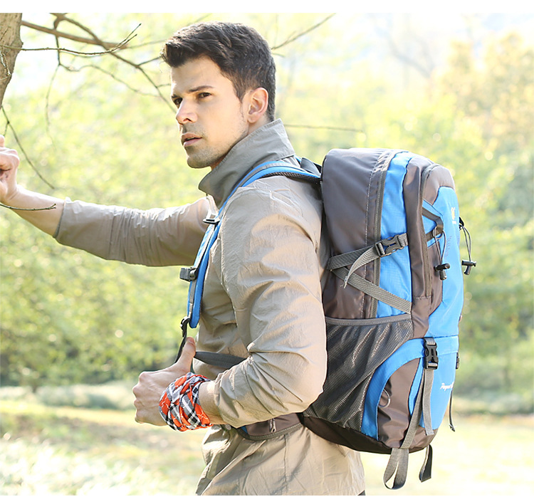 model show 2 of waterproof outdoor travel camping hiking bag