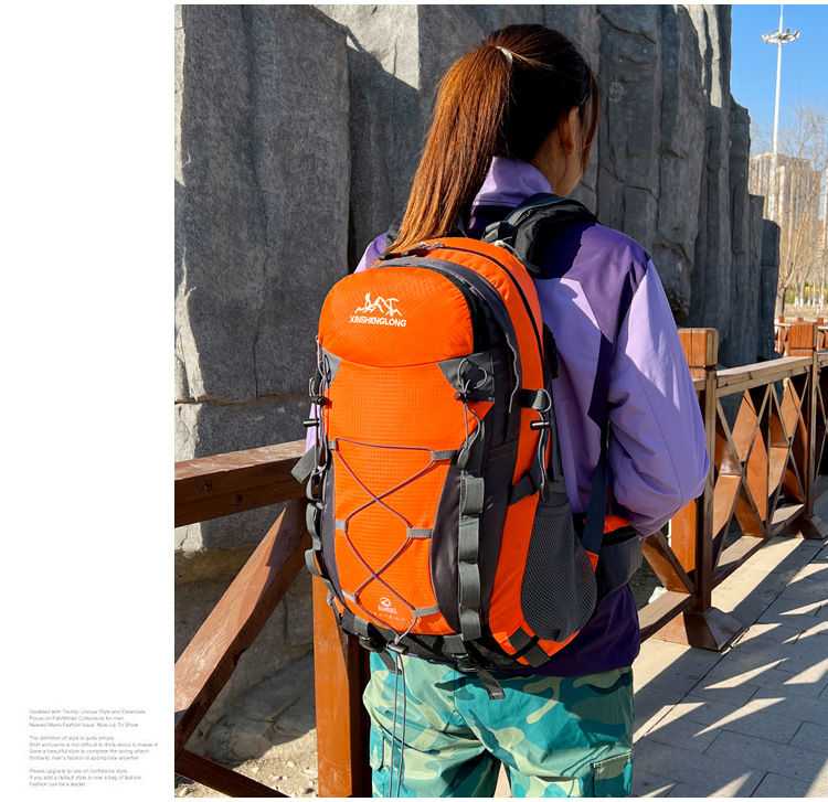 model show 3 of Waterproof Outdoor Travelling Climbing Backpack Bag