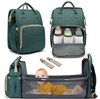 Large Capacity Multifunction Foldable Baby Diaper Bag with Changing Station