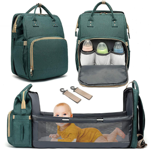 Large Capacity Multifunction Foldable Baby Diaper Bag with Changing Station