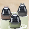 Breathable Cat Carrier Large Space Pet Backpack for Kitty Small Dog Transparent & Foldable Pet Carrier for Travel Hiking