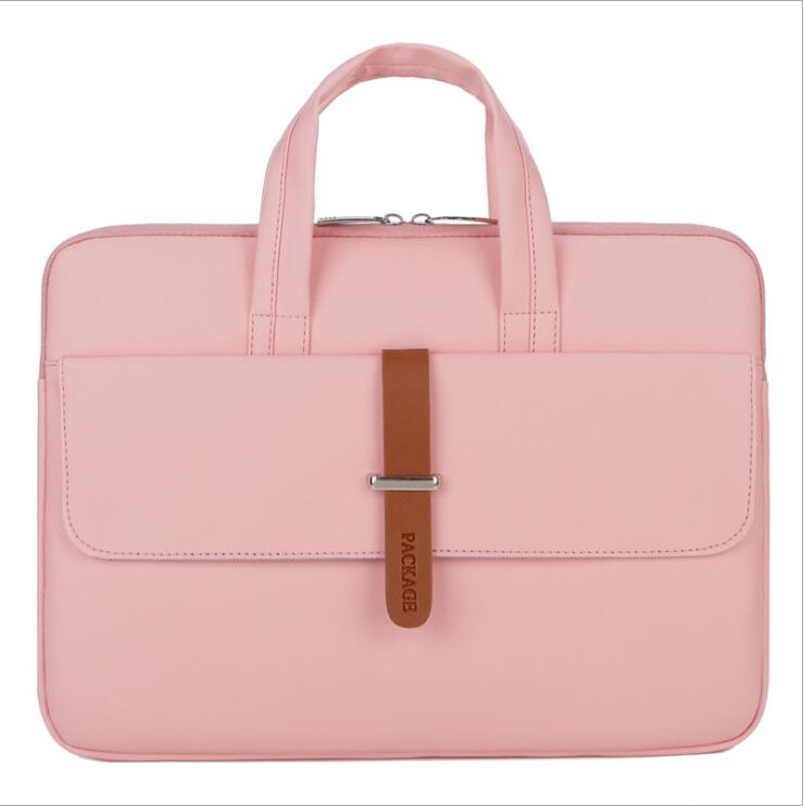 PU Leather Portable Women Business Computer Briefcase