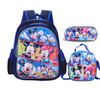 3 in 1 Student Bookbag Schoolbag Set for Primary Boys Girls with Lunch Bag and Pencil Case