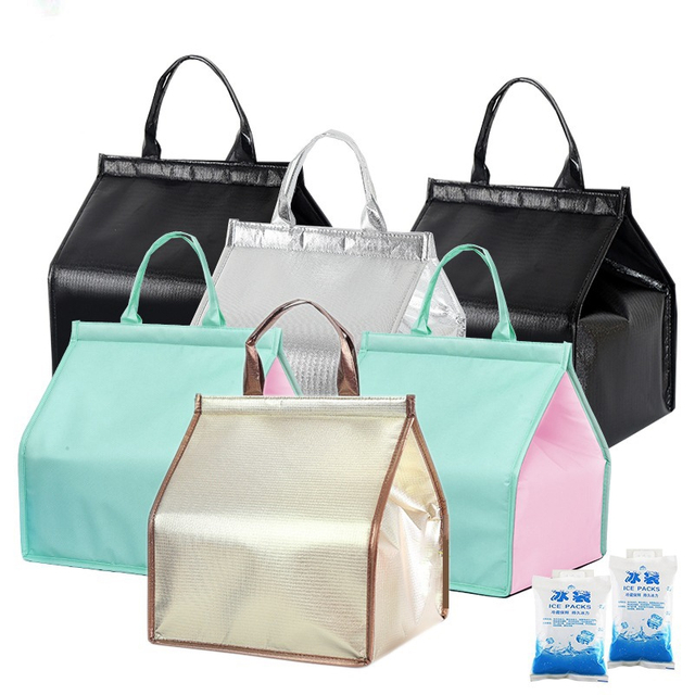 Non Woven Custom Logo Picnic Thermal Ice Insulated Food Cooler Bag