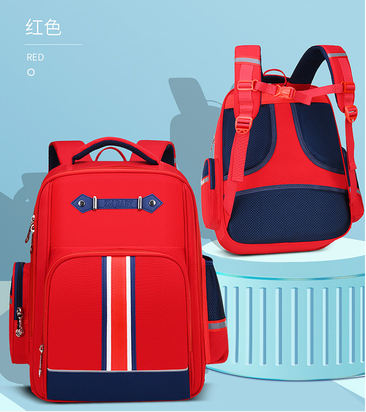 red Children Book Bag Schoolbag for Primary School