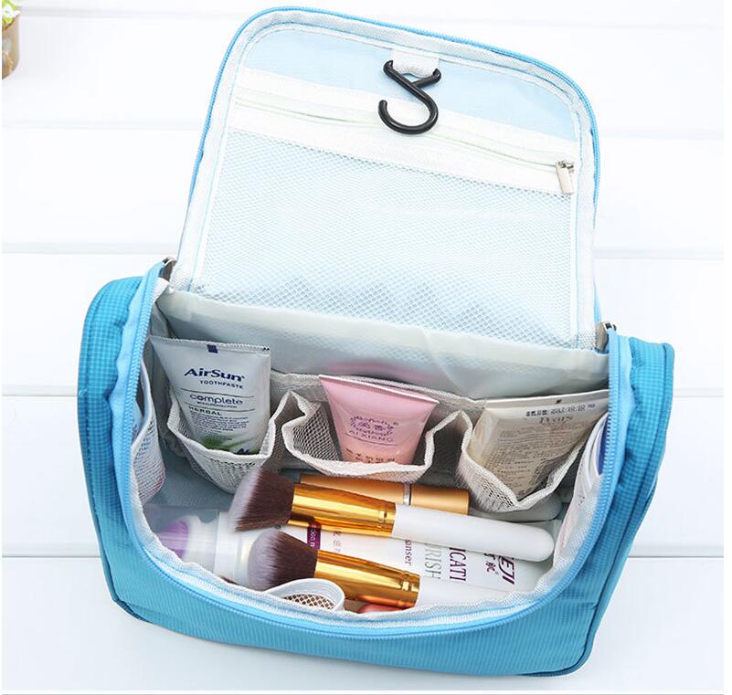 opening of travel makeup bag