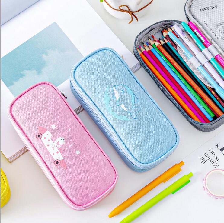 student stationery pen pencil case for boys and girls
