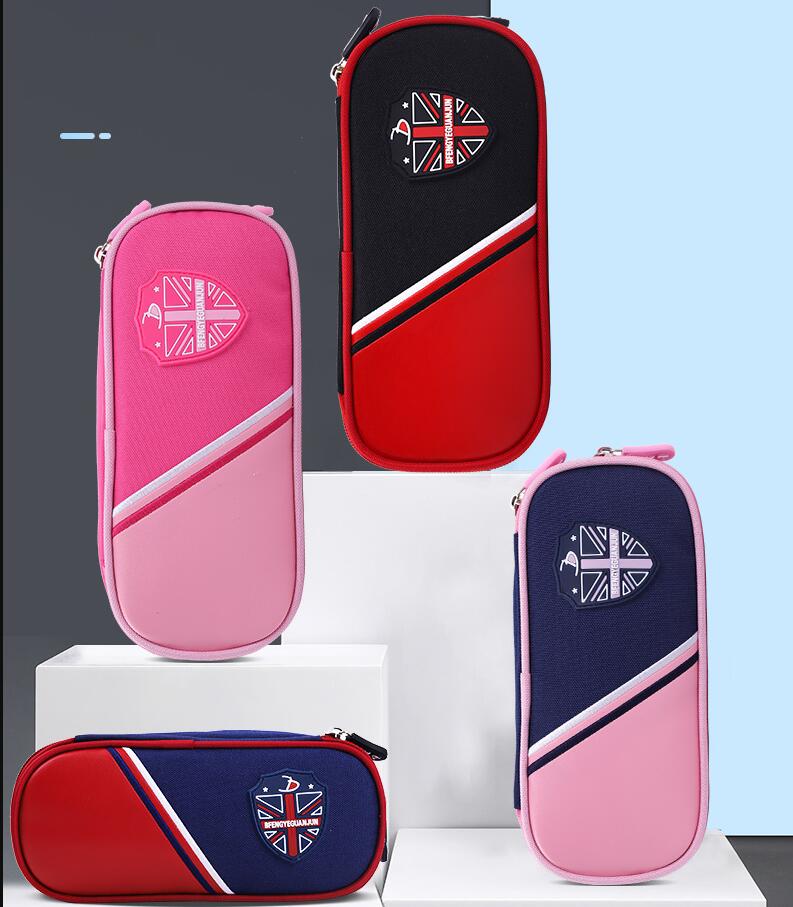 Fashion polyester pencil bag for boys and girls