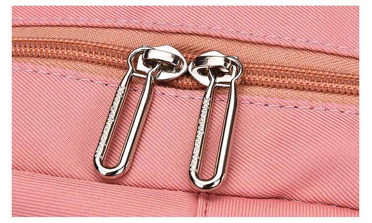 double zipper puller of Fashion Girls Casual Backpack School Bag for Middle School