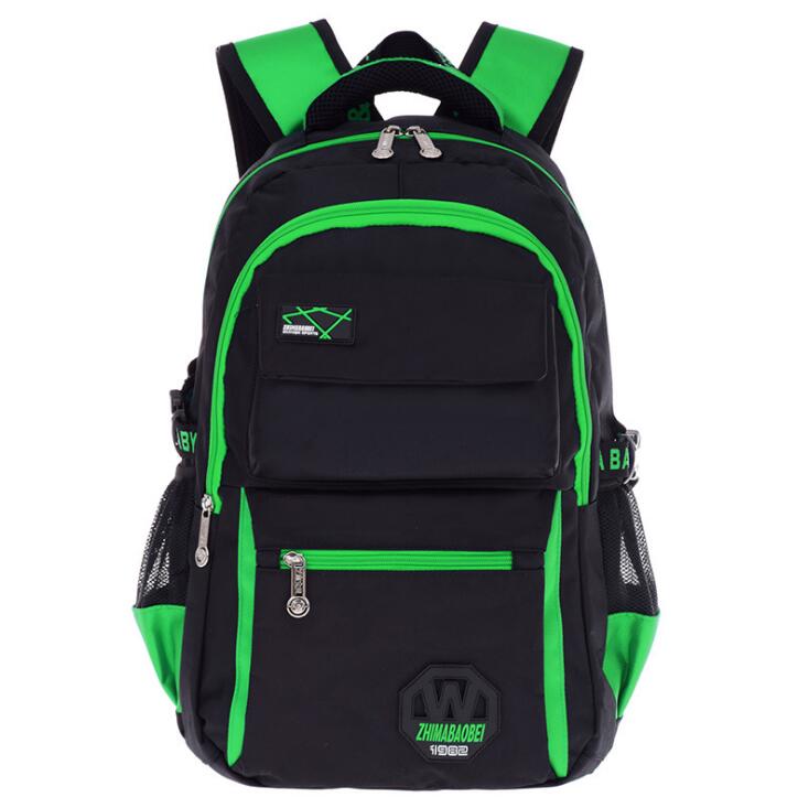 green teenager school bag backpack for high school