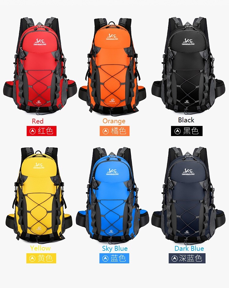 colors of Waterproof Outdoor Travelling Climbing Backpack Bag