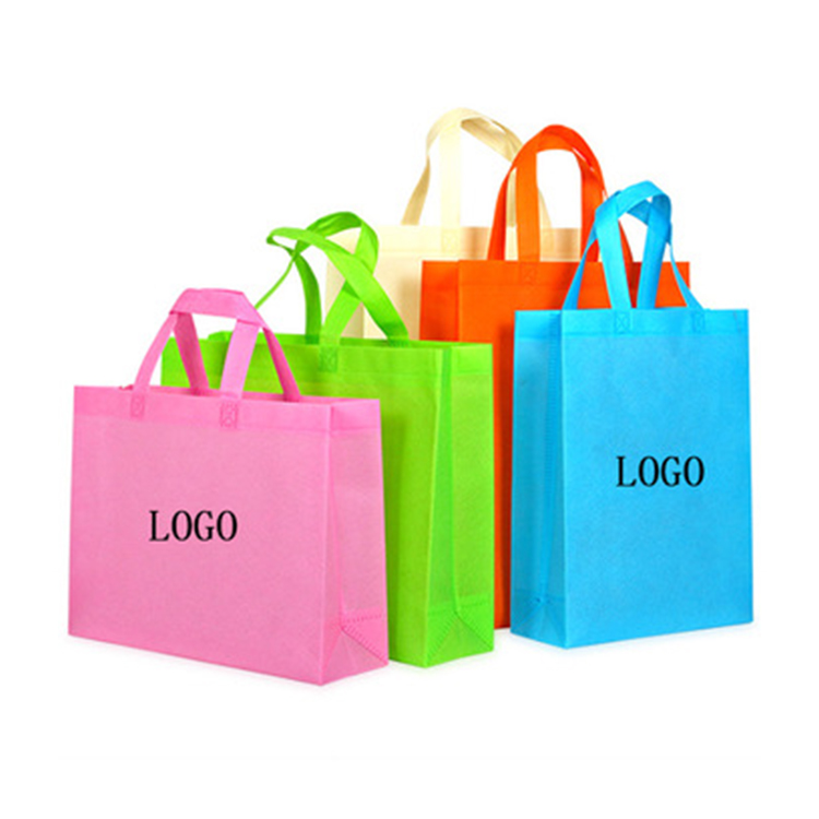 Custom Logo Reusable Promotional Non Woven Carry Bag