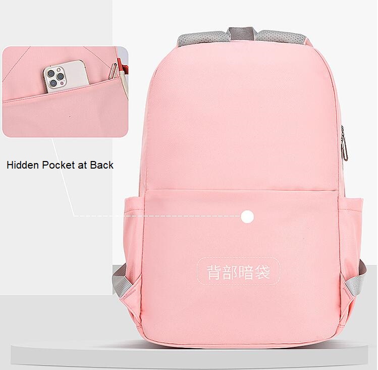 hidden pocket at back