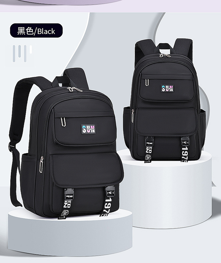 black color of Leisure Backpack for Girls Schoolbag for Middle School
