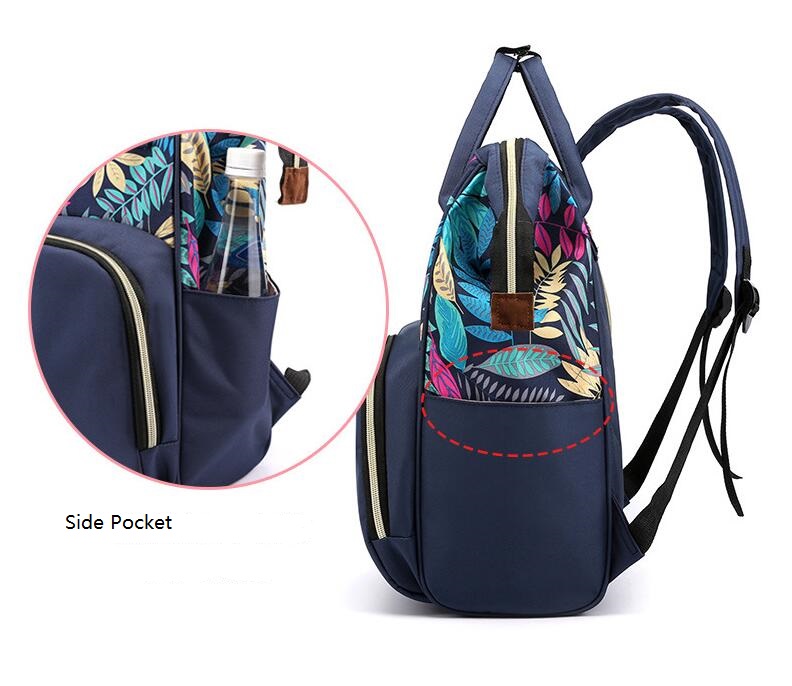 side pocket of baby nappy bag