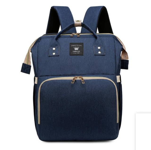 Portable Foldable Baby Crib Diaper Backpack Bag with Changing Station