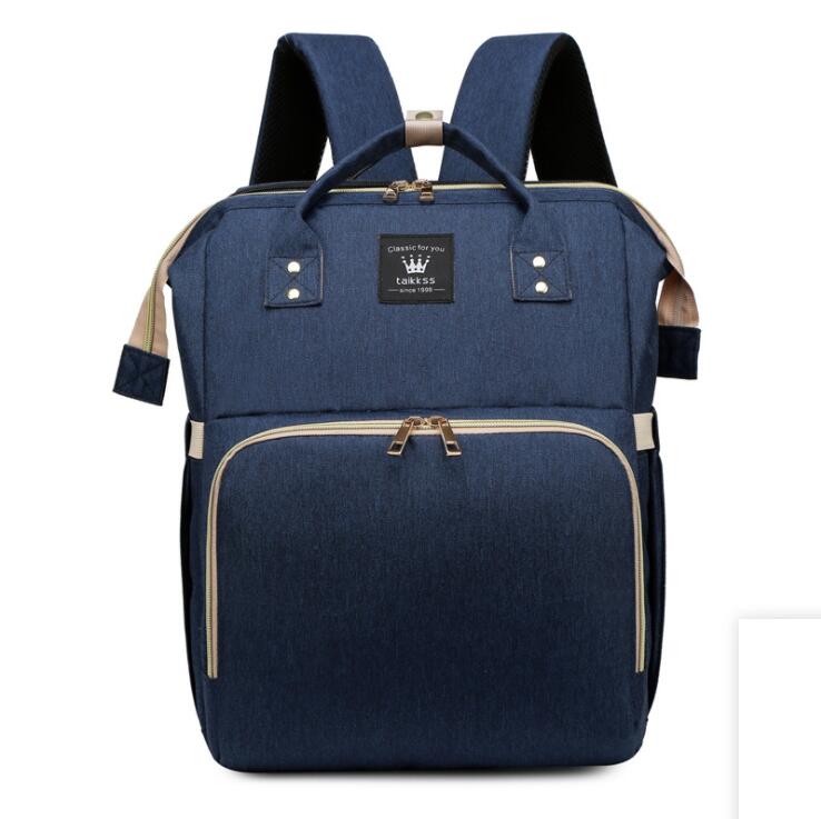 Portable Foldable Baby Crib Diaper Backpack Bag with Changing Station