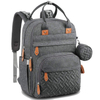 Expandable Baby Diaper Backpack Nappy Bag with Diaper Changing Mat